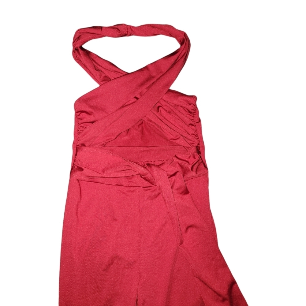 Fashion Nova Burgundy Keyhole Jumpsuit - Picture 6 of 10